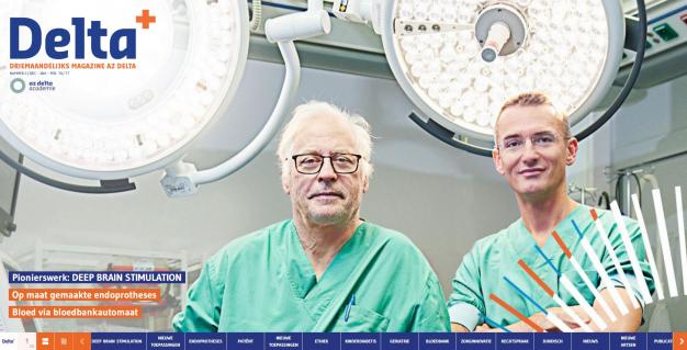 Cover met foto van de 2 neurochirurgen diepe hersenstimulatie
